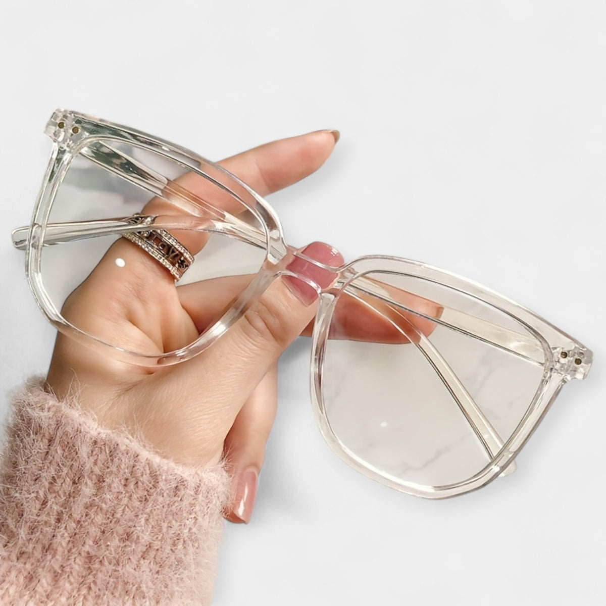 Quadratische Blaulichtbrille