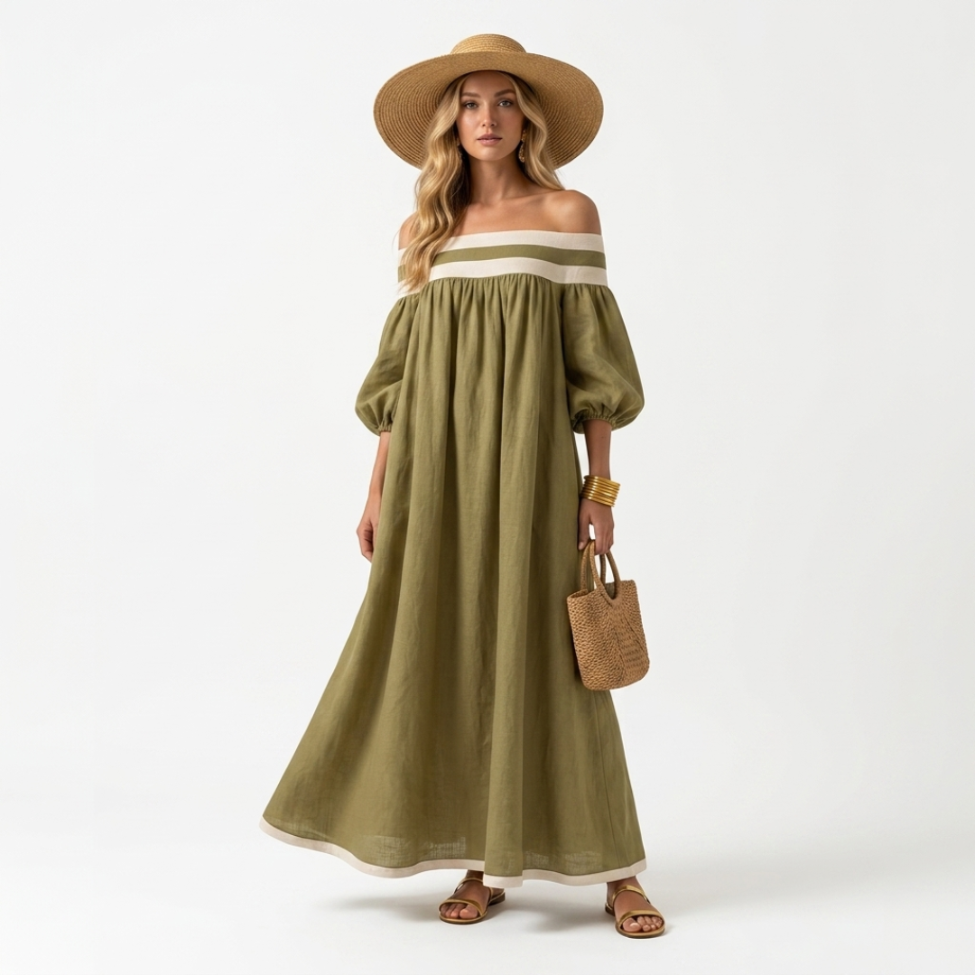 Aspasia - Langes Kleid mit bequemer Passform