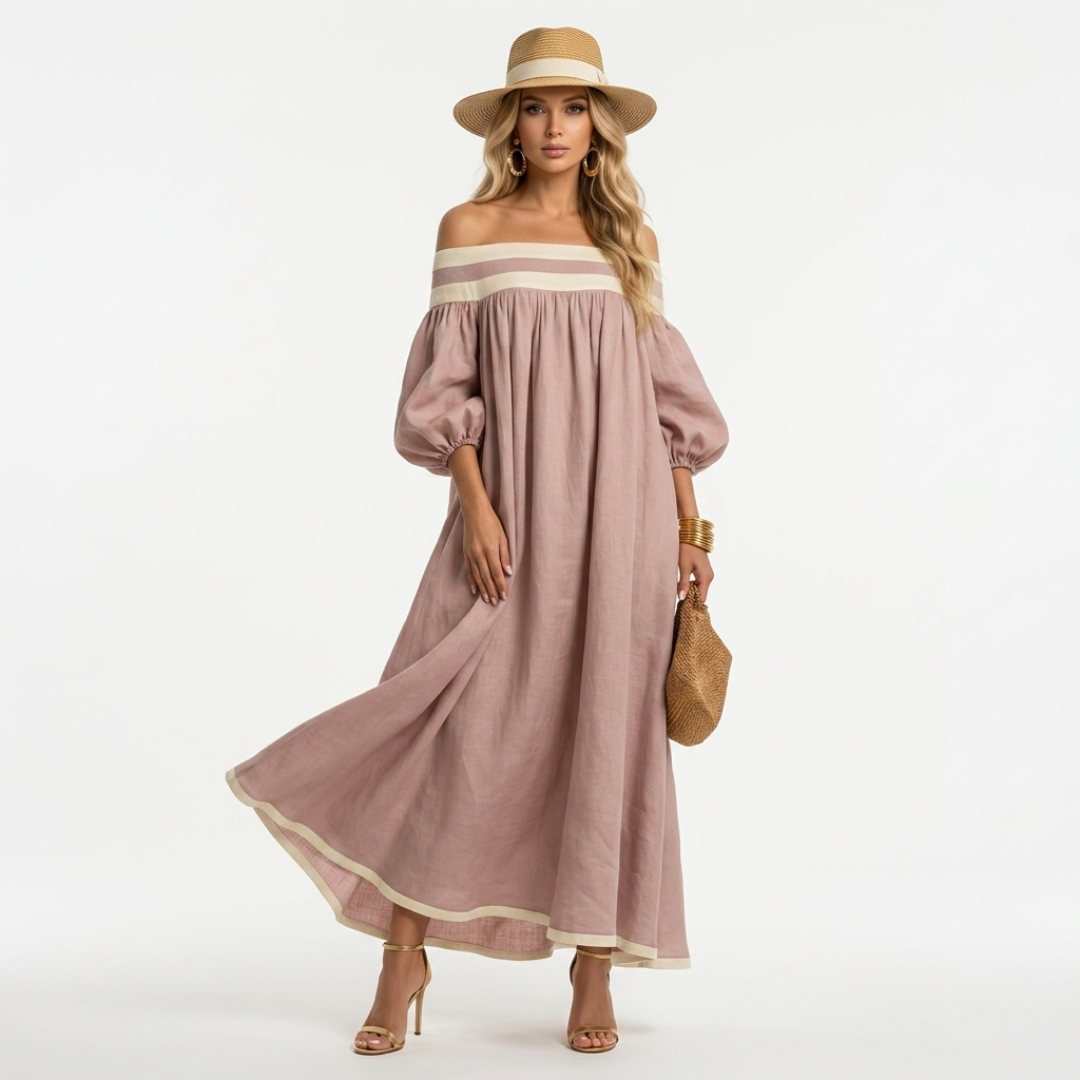 Aspasia - Langes Kleid mit bequemer Passform