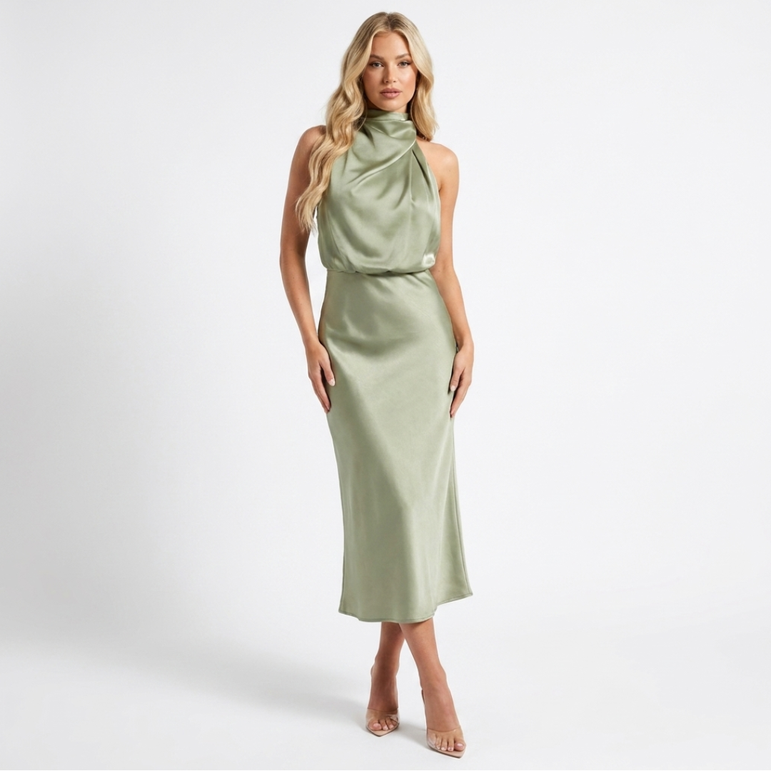 Luzia - Elegantes Satin-Kleid