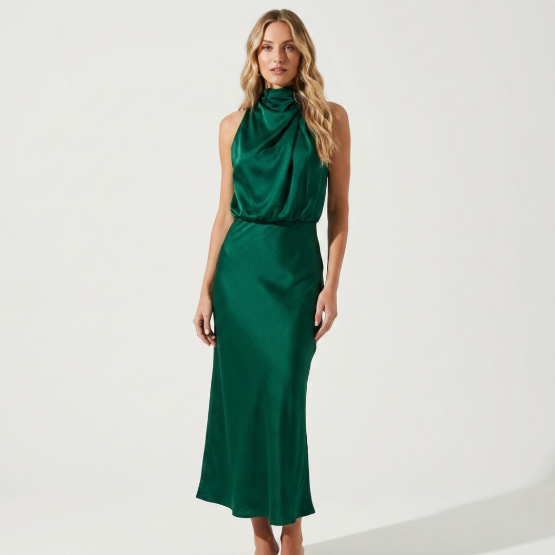 Luzia - Elegantes Satin-Kleid