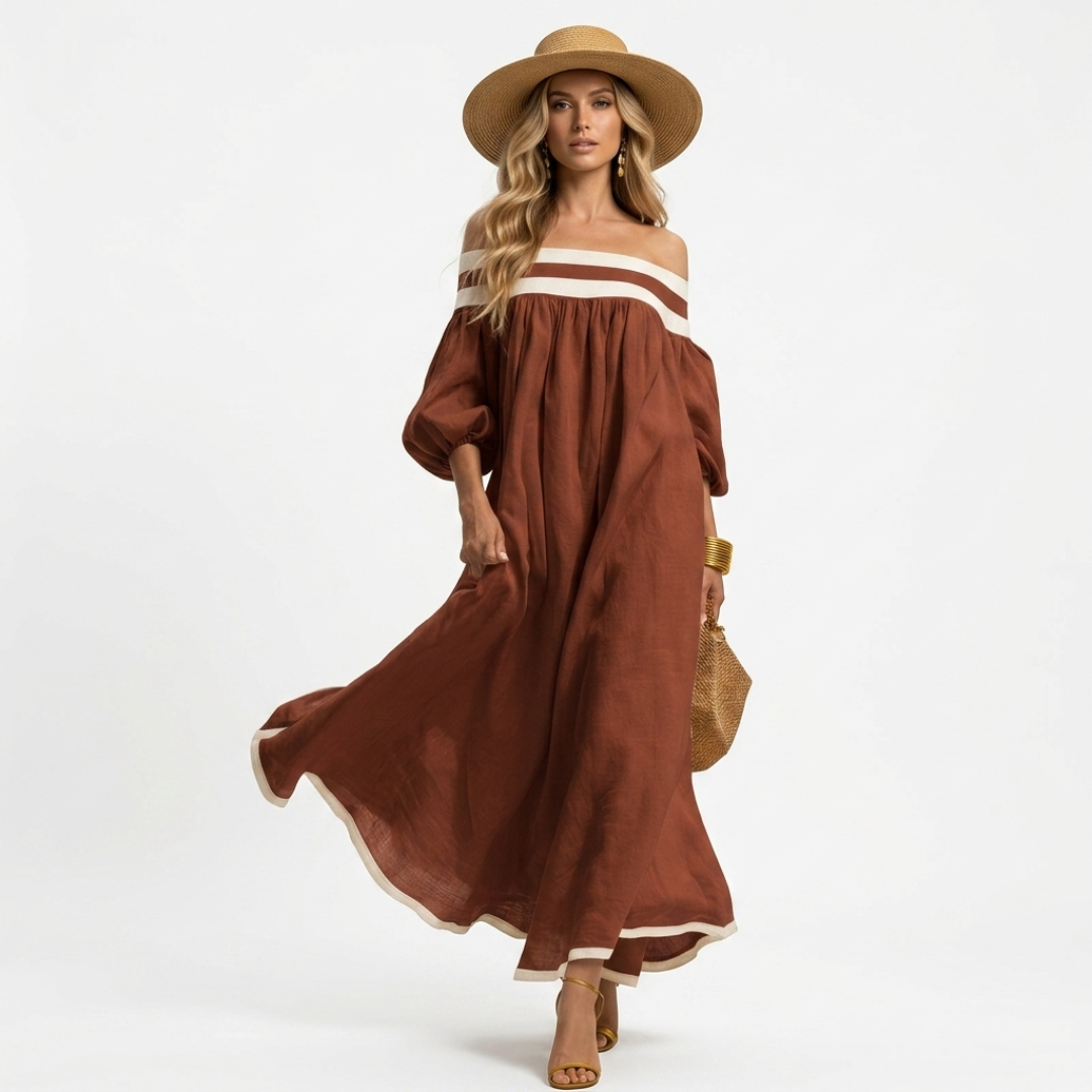 Aspasia - Langes Kleid mit bequemer Passform