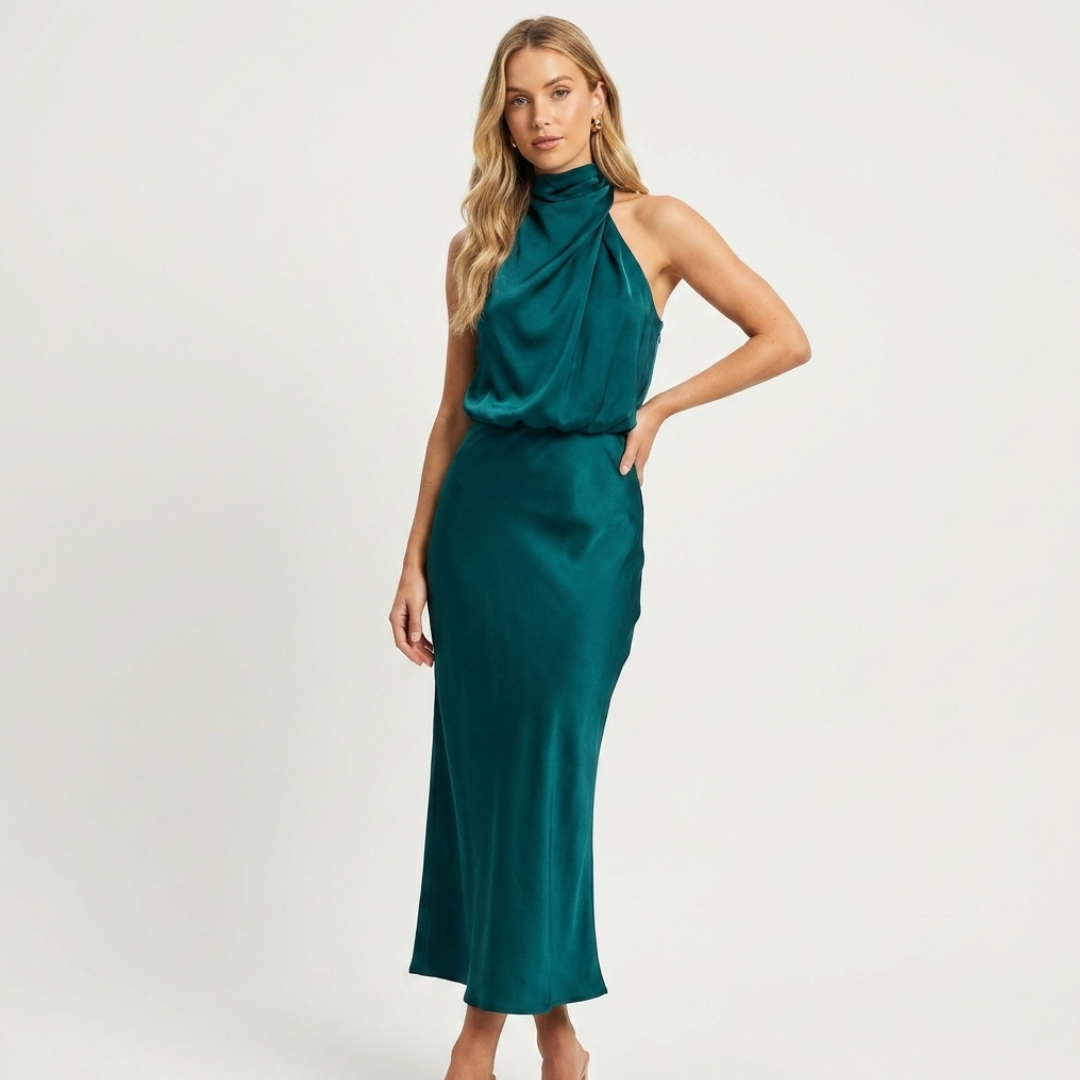 Luzia - Elegantes Satin-Kleid