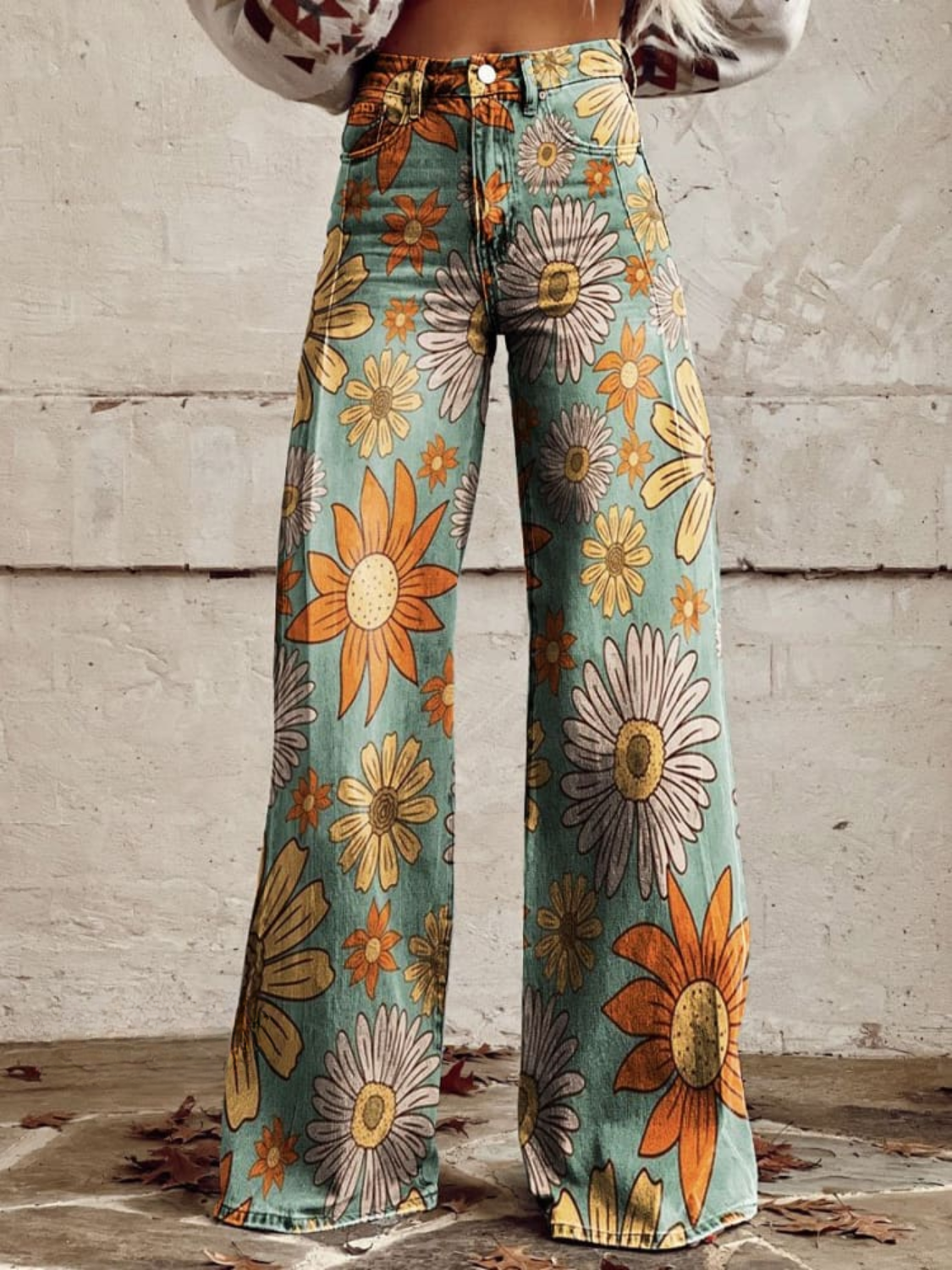 Cirilla™ | Florale Palazzo-Hosen