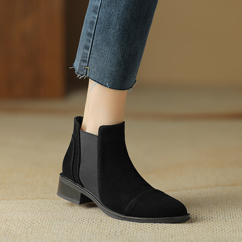 Authentische Suede Stiefel Zadie
