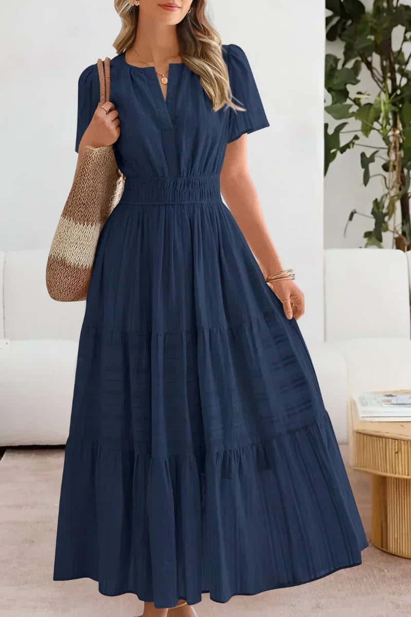 Emma | Langes Kleid mit bequemer weiter Taille