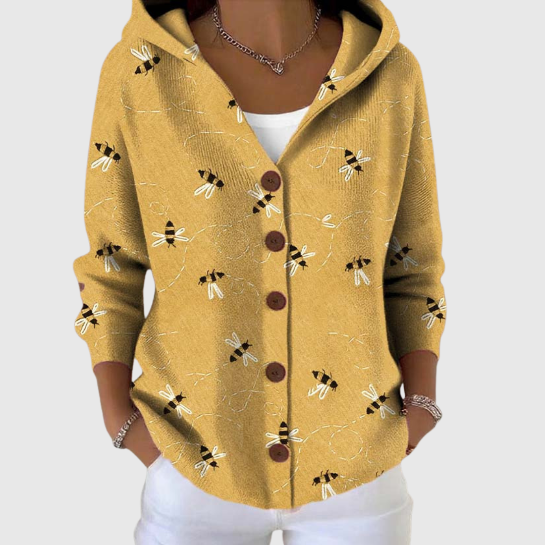 Eleni | Bequemes Strickcardigan mit Kapuze