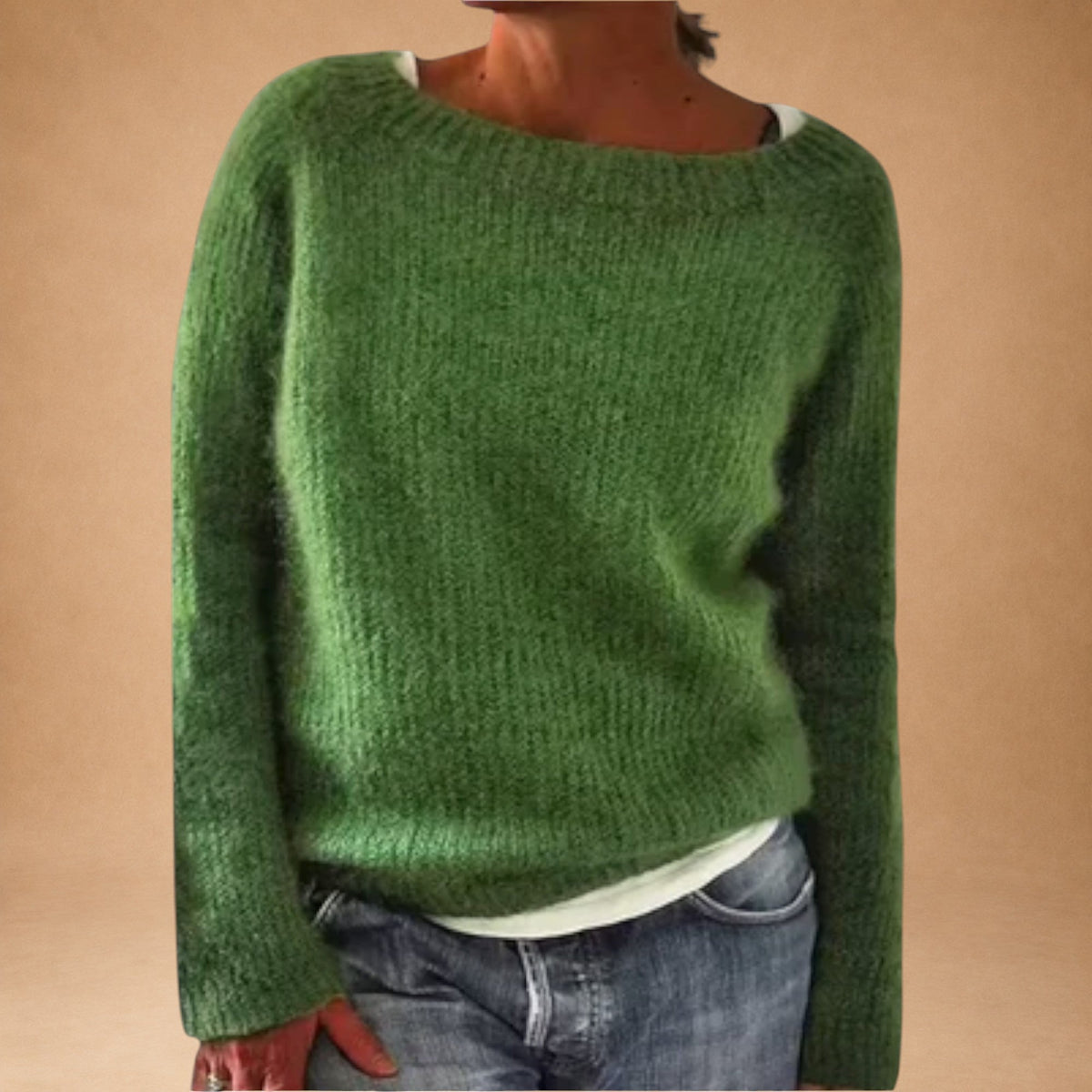 Strickbluse mit minimalistischem Design