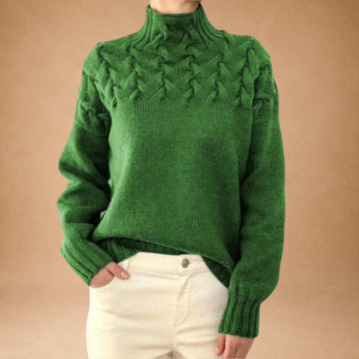 Eva - Damenpullover mit Strickdetail