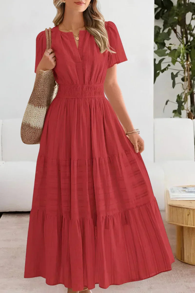 Emma | Langes Kleid mit bequemer weiter Taille