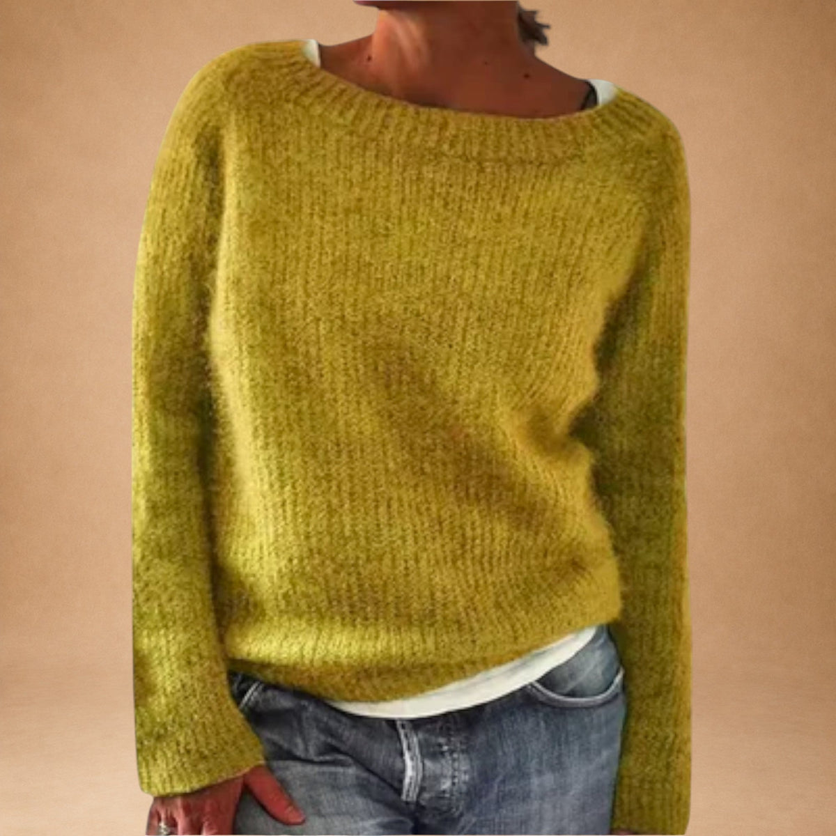 Strickbluse mit minimalistischem Design