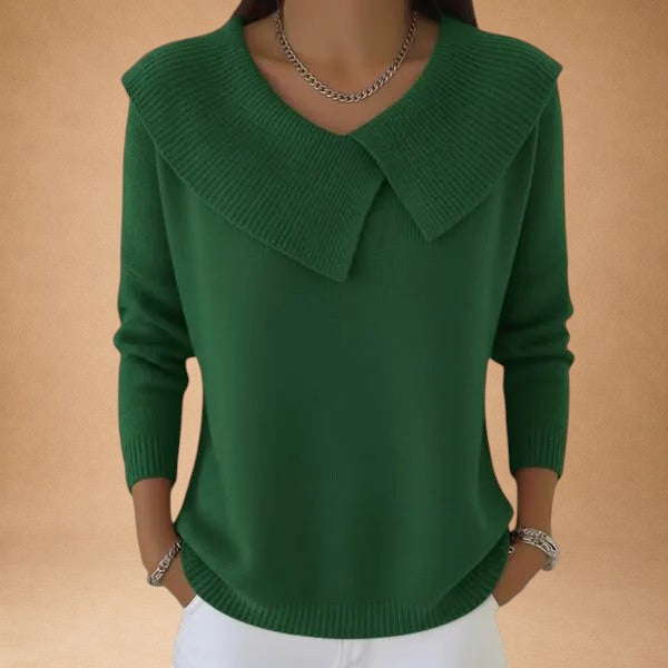 Nikoleta - Warmes Pullover mit Weichem Kragen