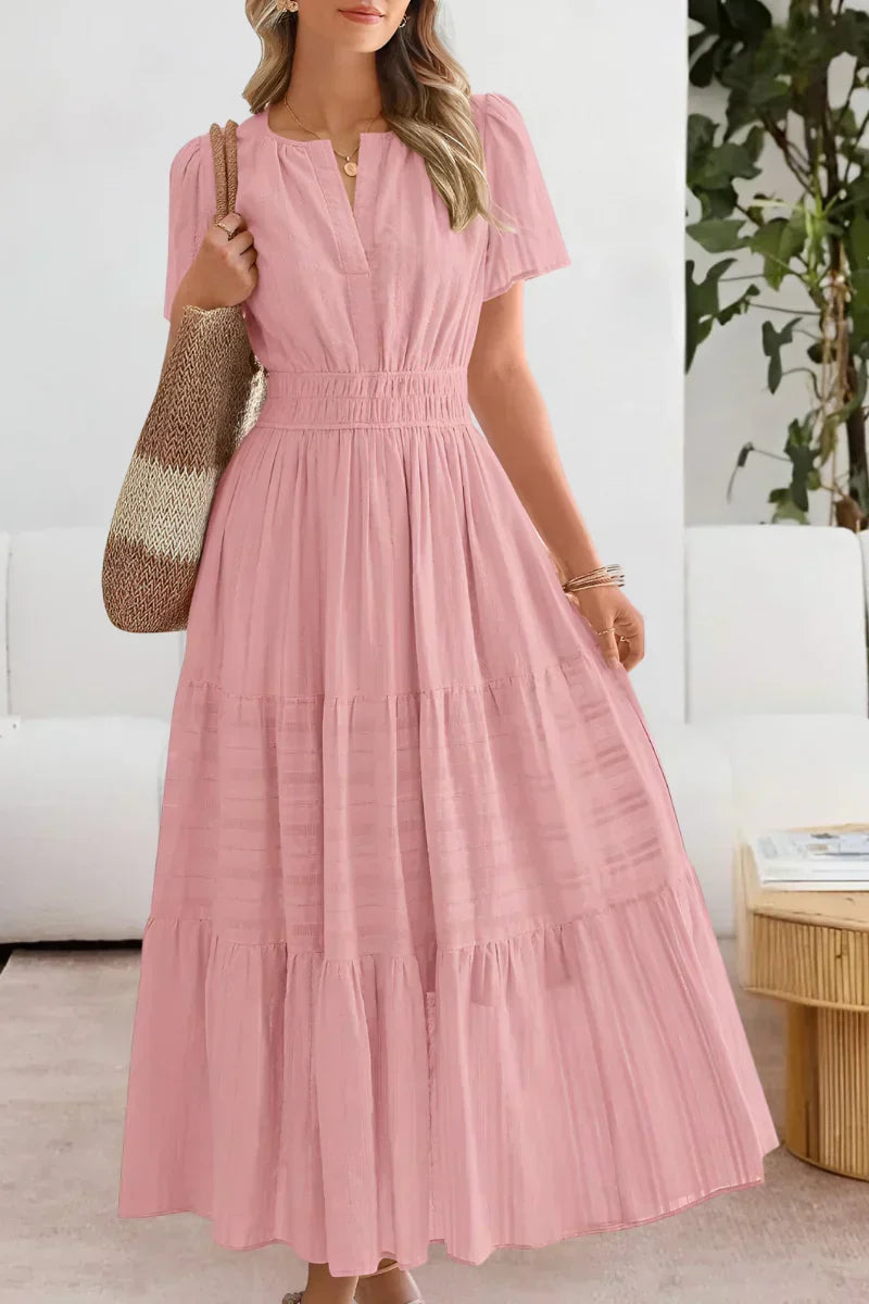 Emma | Langes Kleid mit bequemer weiter Taille