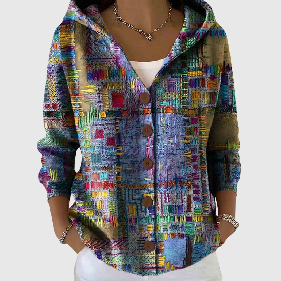 Charlotte | Bequemes Strick-Cardigan mit Kapuze
