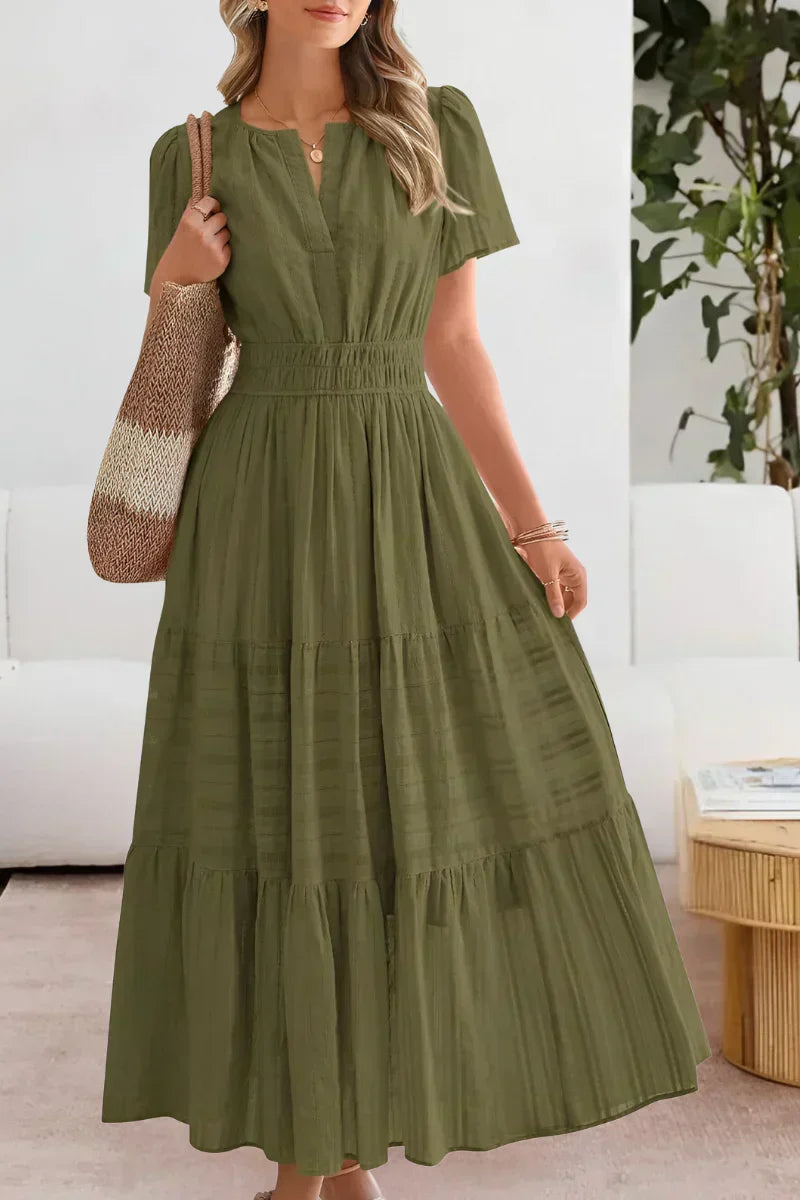 Emma | Langes Kleid mit bequemer weiter Taille