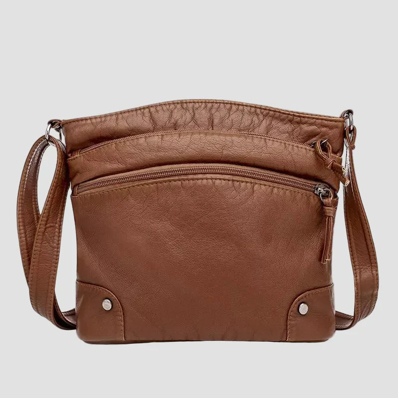 Freya - Leder Schultertasche