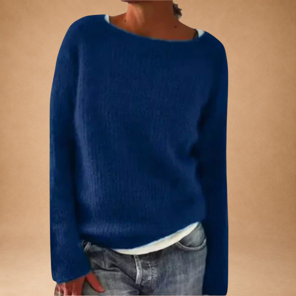 Strickbluse mit minimalistischem Design
