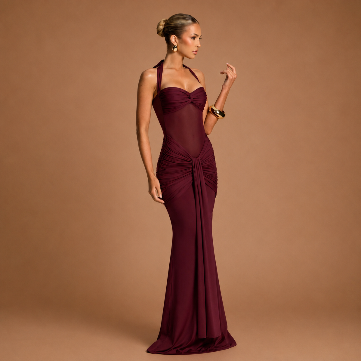 Kleid Vasiliki™ - Verführerische Eleganz mit Drapéeffekt