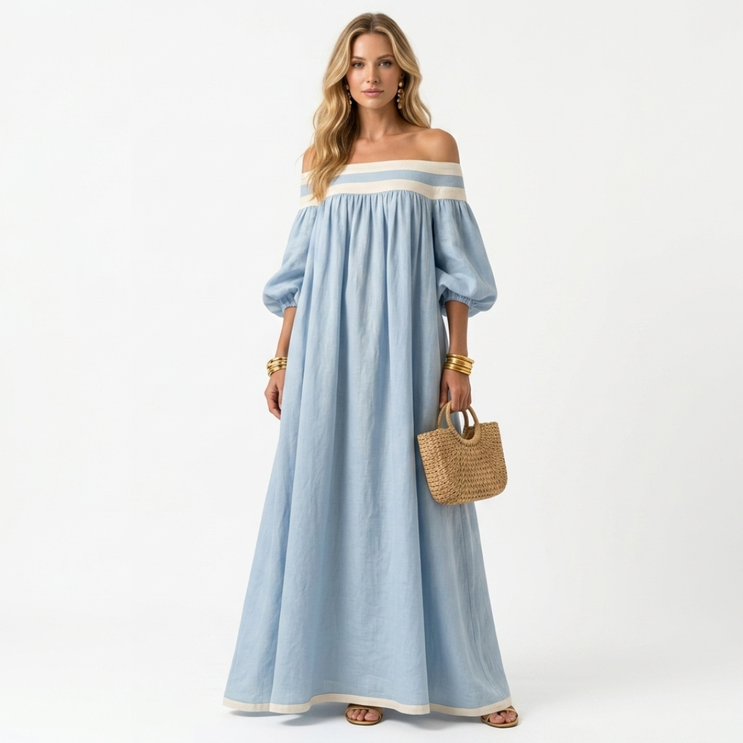 Aspasia - Langes Kleid mit bequemer Passform