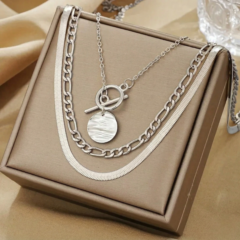 Savira Halskette mit Textur | Gold