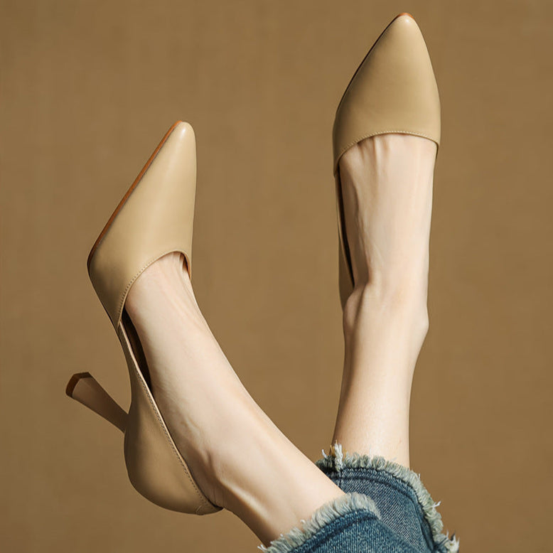 Authentische Leder Pumps Liana