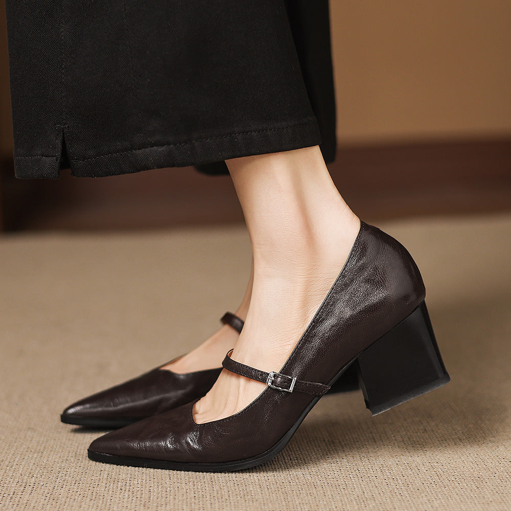 Authentische Leder-Pumps Orvia