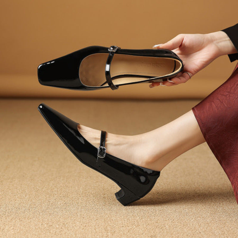 Echte Leder-Pumps
