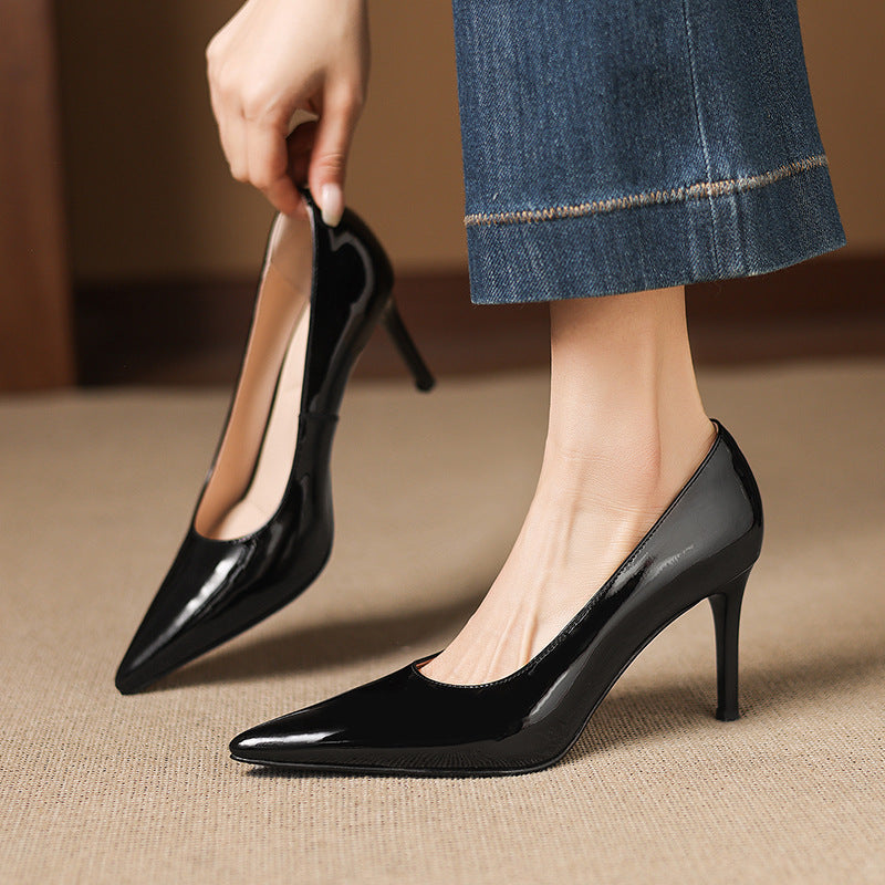 Authentische Leder High Heels Evron
