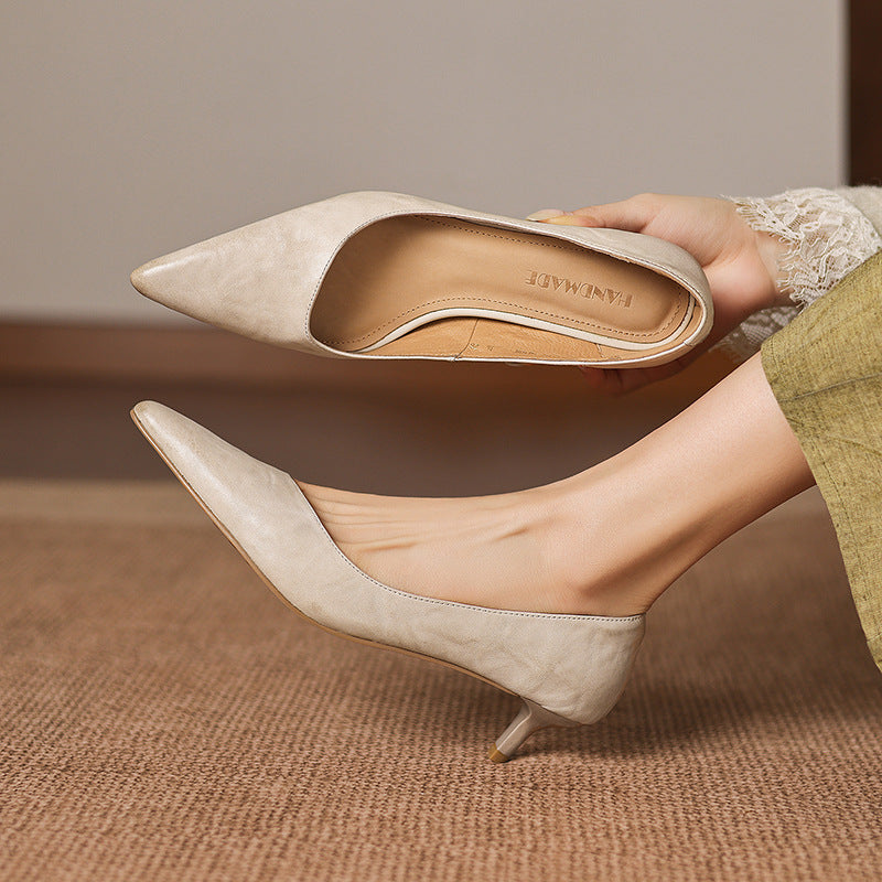 Echte Leder Pumps Relle