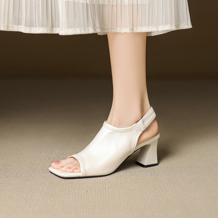 Authentische Leder High Heels Velra
