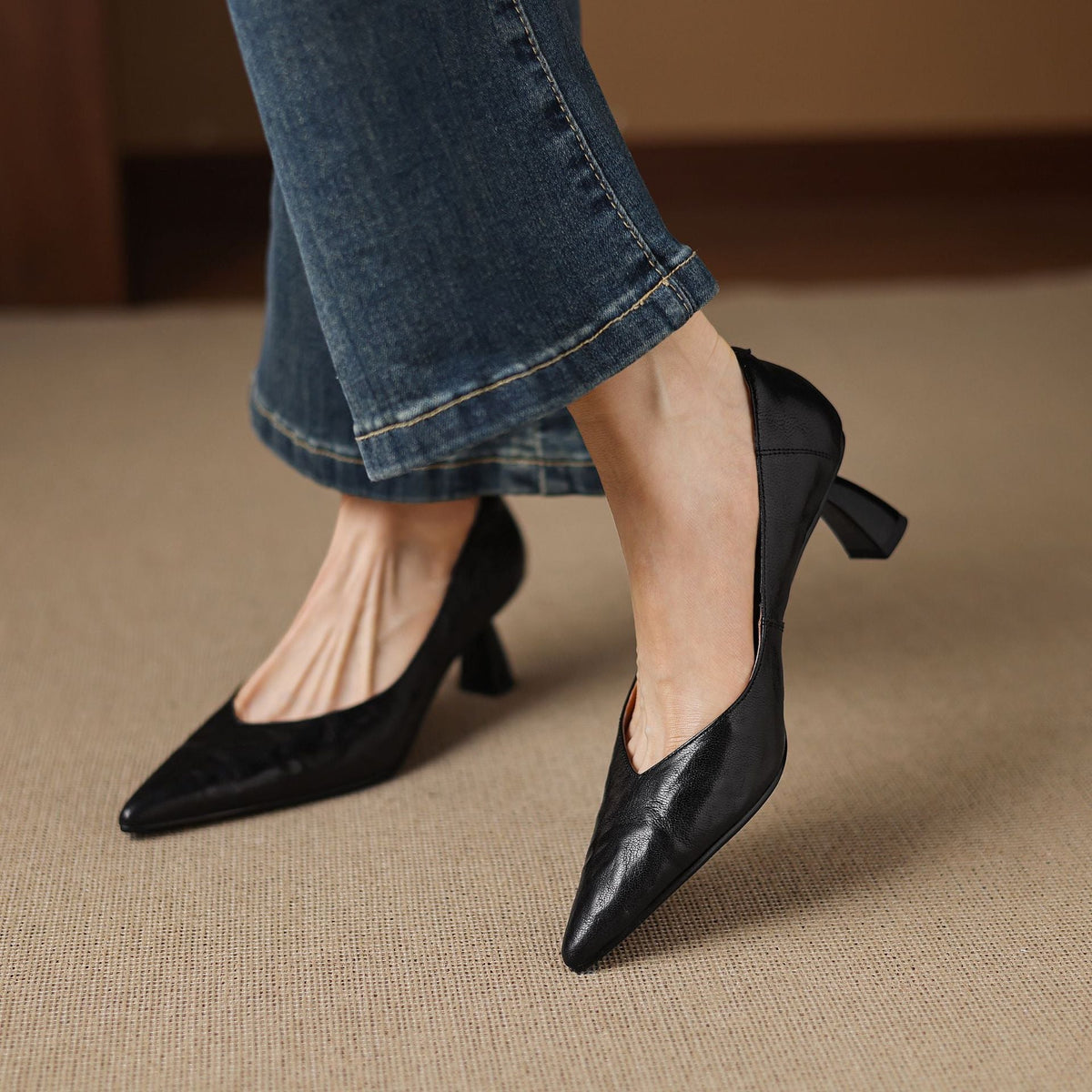 Echte Leder Pumps Veler