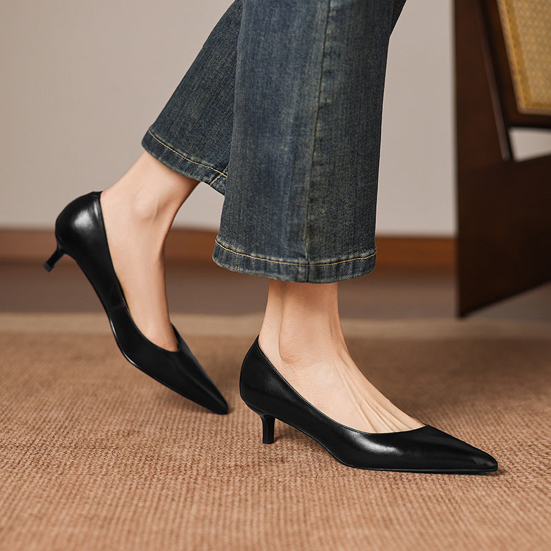 Echte Leder Pumps Relle