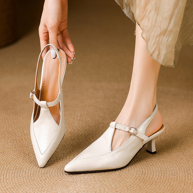 Leder High Heels Loren
