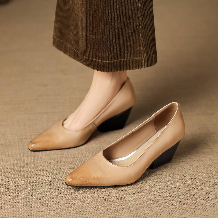 Zyla Authentische Leder Pumps