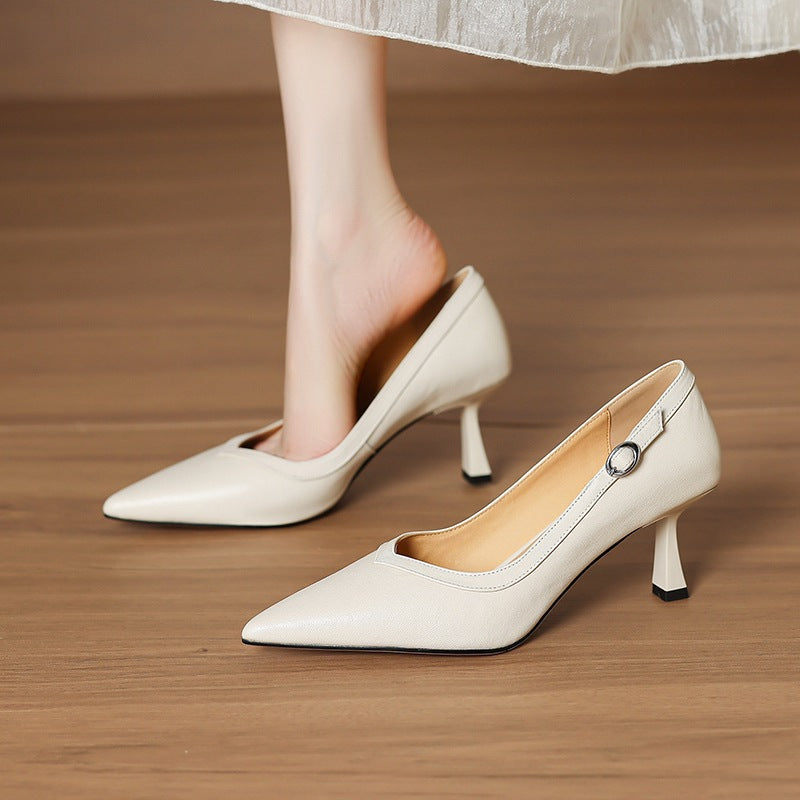 Authentische Leder-Pumps Ezel