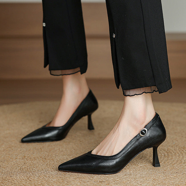 Authentische Leder-Pumps Ezel
