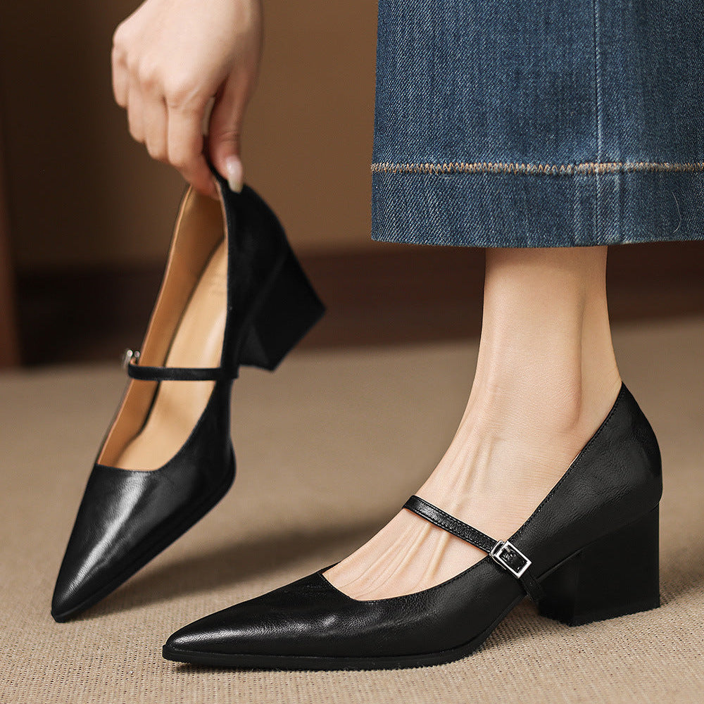 Authentische Leder-Pumps Orvia