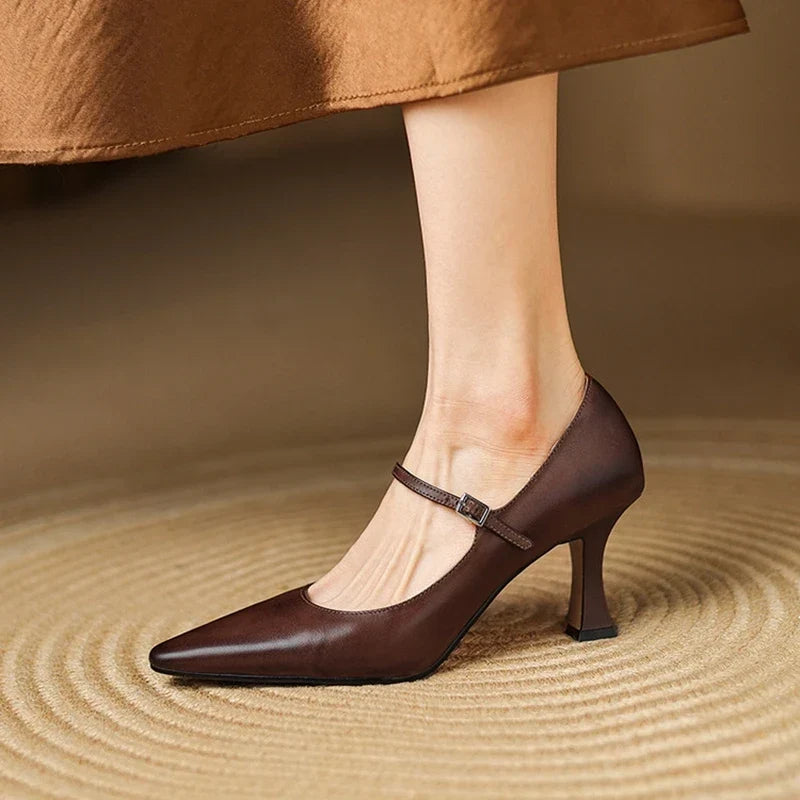 Authentische Leder High Heels Samara