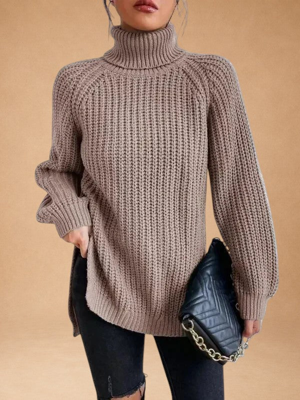 Maria - Warmes und weites Pullover mit Kragen