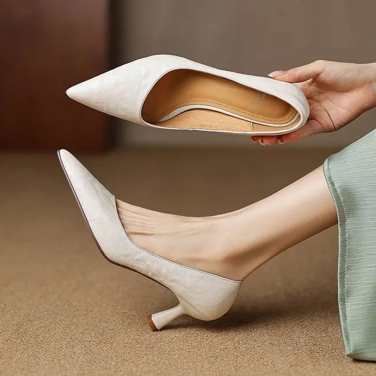 Authentische Leder Pumps Avero