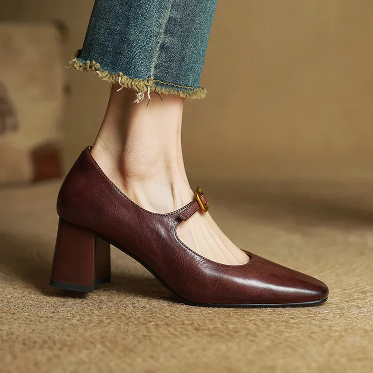 Authentische Leder Pumps Luisa