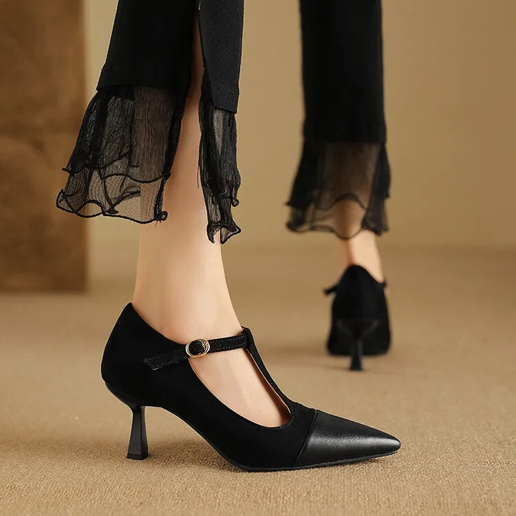 Leder High Heels Vistra