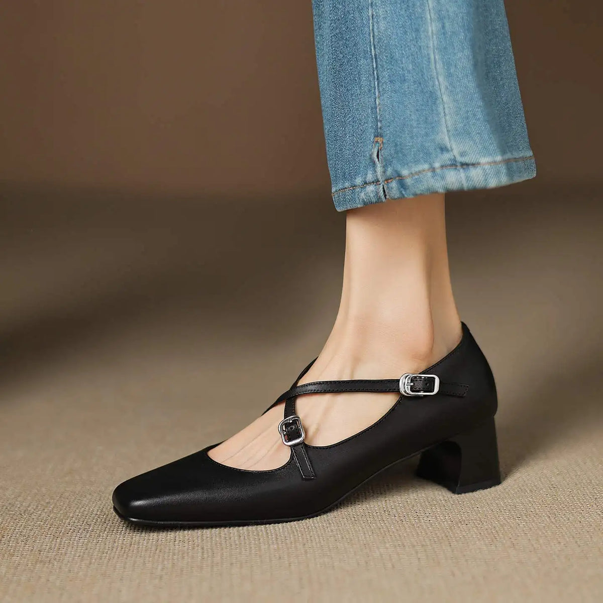 Authentische Leder-Pumps Ciora