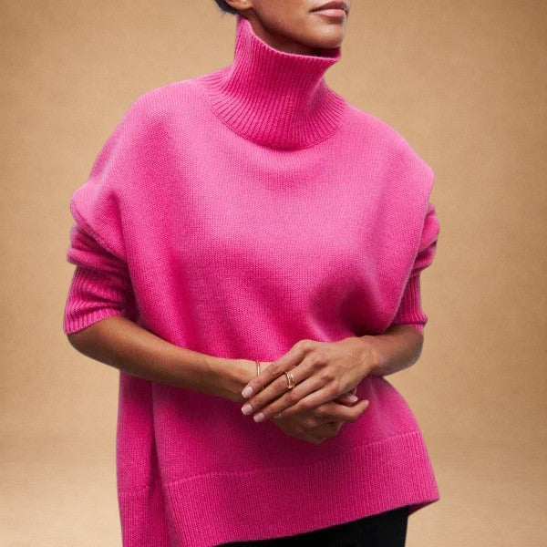 Katrielle - Bequemes Pullover mit hohem Kragen