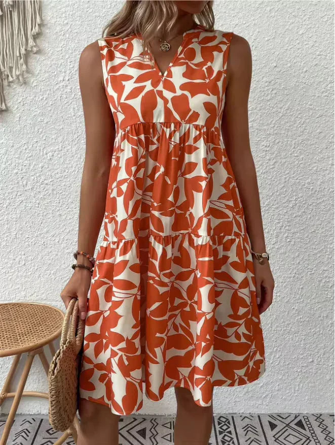 Jana™ Blumenärmelloses Kleid
