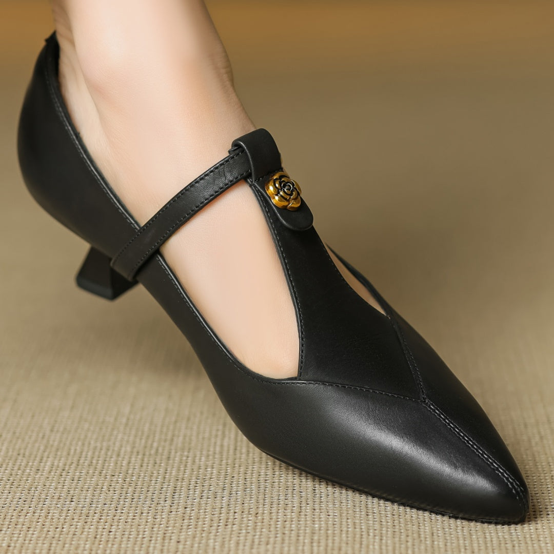 Elegante Lederabsätze Maren