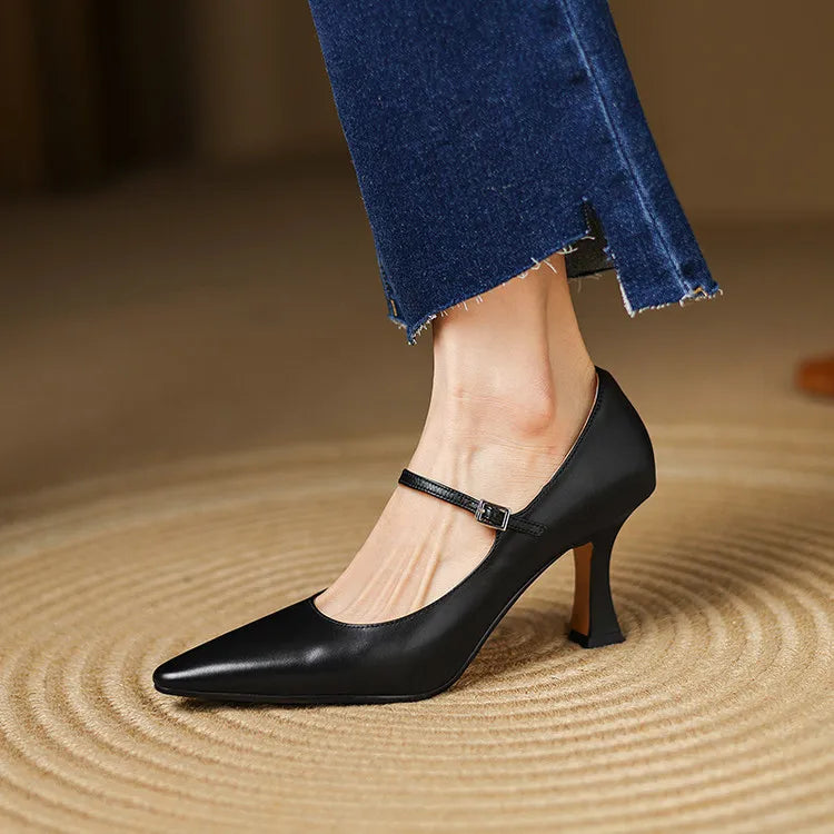 Authentische Leder High Heels Samara