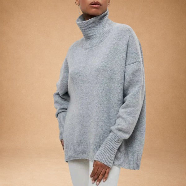 Katrielle - Bequemes Pullover mit hohem Kragen