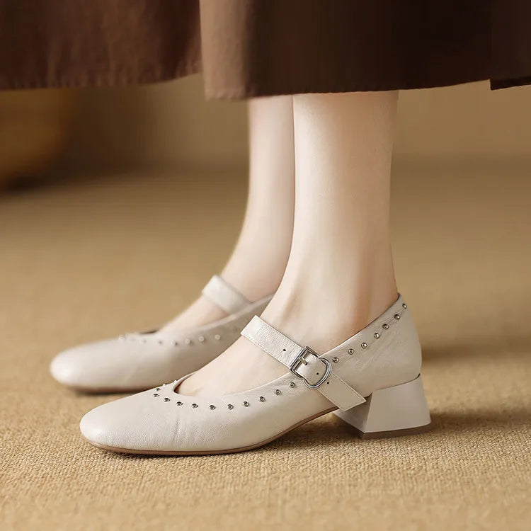 Authentische Leder Pumps Elour