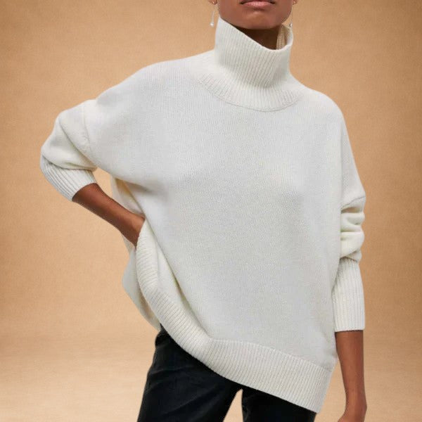 Katrielle - Bequemes Pullover mit hohem Kragen